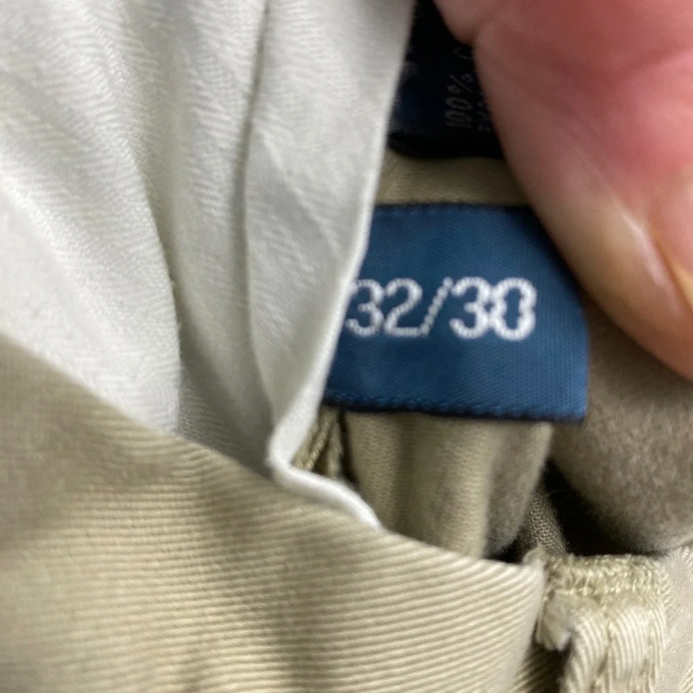 Polo Ralph Lauren Ethan Pant Mens 32/30 Tan Khaki Pleated Chino Cotton Trousers